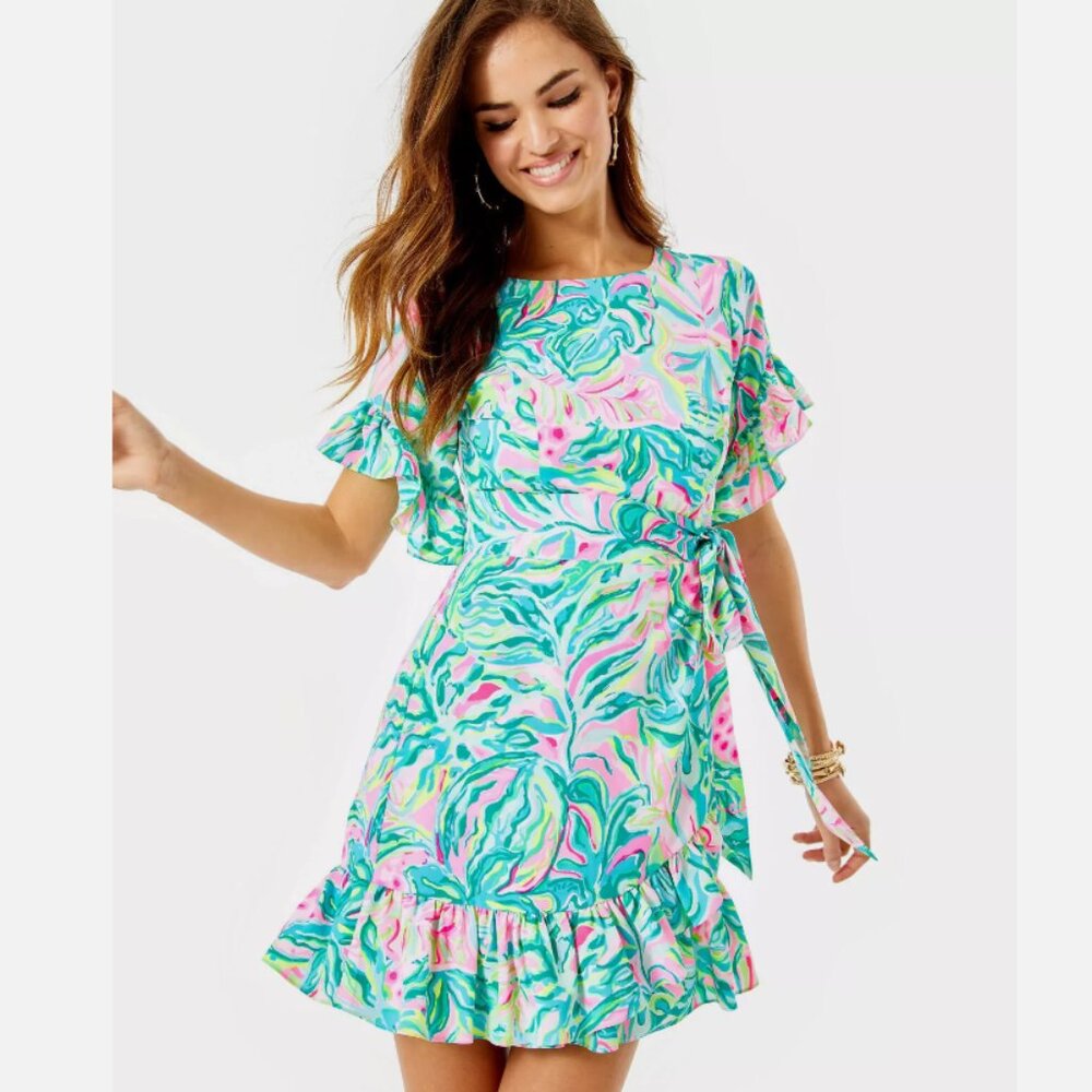Lilly Pulitzer - Darlah Stretch Dress Multi One In A Melon Sz 6